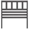 vidaXL Hoofdbord 96x4x100 cm massief grenenhout grijs