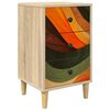 vidaXL Nachtkastje BONN Sonoma Eiken 36 x 33 x 60 cm Bewerkt hout