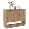 vidaXL Dressoir Artisan Eiken 97 x 29 x 75 cm Bewerkt hout