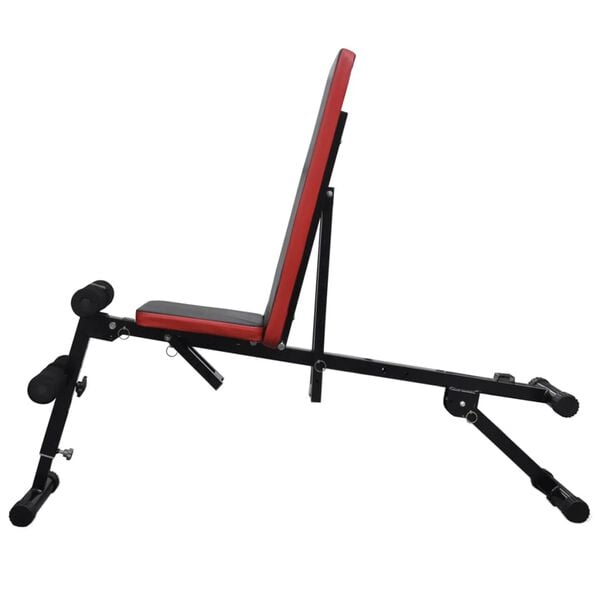 vidaXL Buikspierbank met halterset verstelbaar 30,5 kg