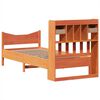 vidaXL Bedframe zonder matras massief grenenhout wasbruin 75x190 cm