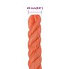 vidaXL Werktouw 20 mm 25 m polypropeen oranje