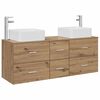vidaXL Badkamerkastenset 3 st Artisanaal eiken 49,5 x 41 x 63 cm