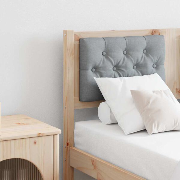 vidaXL Hoofdbord Anders Bruin en lichtgrijs 120 cm Massief grenenhout