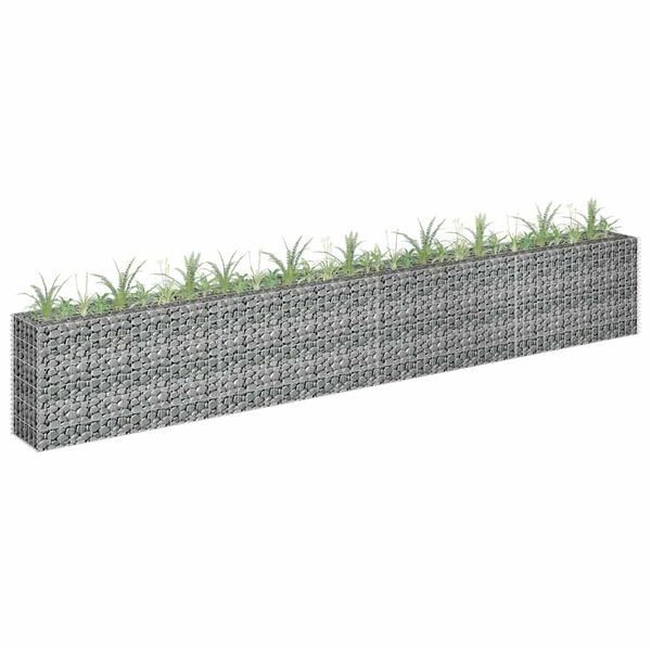 vidaXL Gabion plantenbak verhoogd 360x30x60 cm gegalvaniseerd staal