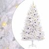 vidaXL Kunstkerstboom 300 cm PVC en staal Wit