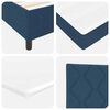 vidaXL Boxspring bed met matras met hoofdeinde Blauw 100 x 200 cm Stof