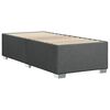 vidaXL Boxspring met matras stof donkergrijs 80x200 cm