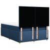 vidaXL Boxspring met matras stof blauw 160x200 cm