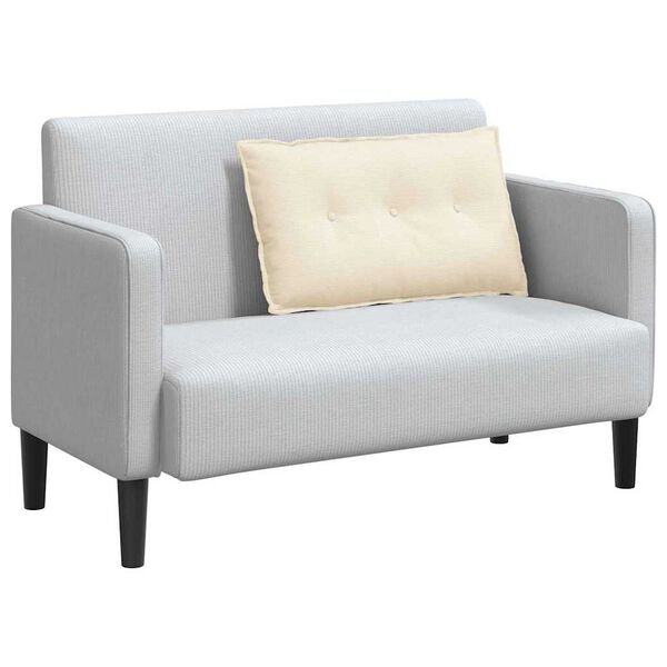 vidaXL Rugkussen Cr&egrave;me 80 x 50 cm Cordstof