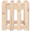 vidaXL Plantenbak met hekontwerp 40x40x40 cm massief grenenhout