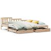 vidaXL Slaapbank met onderschuifbed en lades zonder matras 90x200 cm