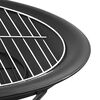 vidaXL Vuurschaal en barbecue 2-in-1 met pook 56x56x49 cm staal