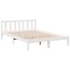 vidaXL Bedframe extra lang zonder matras grenenhout wit 140x220 cm