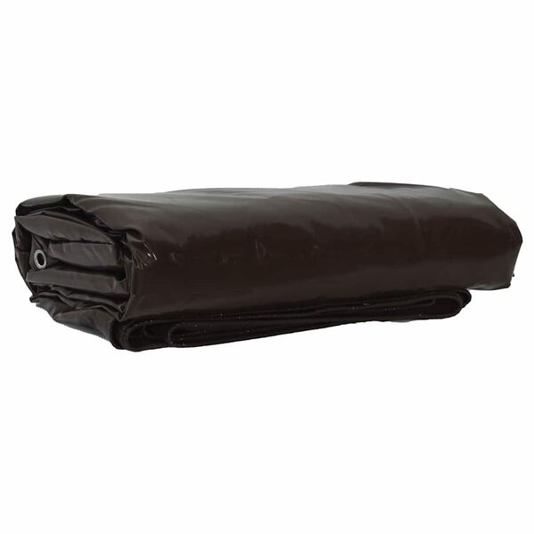 vidaXL Zeil 650g / m&sup2; Bruin 1,5 x 2,5 m Canvas met PVC-coating