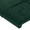 vidaXL Bedframe zonder matras 90x200 cm fluweel donkergroen