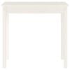 vidaXL Wandtafel 80x40x75 cm massief grenenhout wit