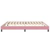 vidaXL Bedframe zonder matras 200x220 cm fluweel roze