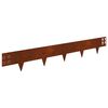 vidaXL Gazonrand 20 pcs 100 x 15 cm Staal Roestig