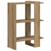 vidaXL Boekenkast 2-laags 52 x 25 x 71,5 cm Bewerkt hout Artisan Eiken