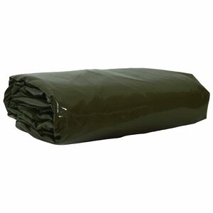 vidaXL Zeil 650g / m&sup2; Olijf Groen 2 x 3 m Canvas met PVC-coating