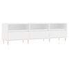 vidaXL Tv-meubel 150x30x44,5 cm bewerkt hout wit