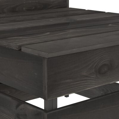 vidaXL 9-delige Loungeset grijs geïmpregneerd grenenhout