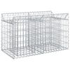 vidaXL Gabion Verhoogd Bed Zilver 100 x 50 x 60 cm