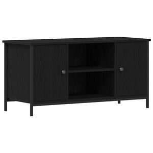 vidaXL TV-kast 100 x 40 x 50 cm Zwart eiken Bewerkt hout