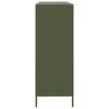 vidaXL Dressoir 135x39x103,5 cm koudgewalst staal olijfgroen