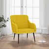 vidaXL Fauteuil 63x76x80 cm fluweel geel
