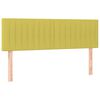 vidaXL Boxspring met matras stof groen 140x190 cm