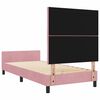 vidaXL Boxspringbed met hoofdeinde Roze 100 x 200 cm Fluweel