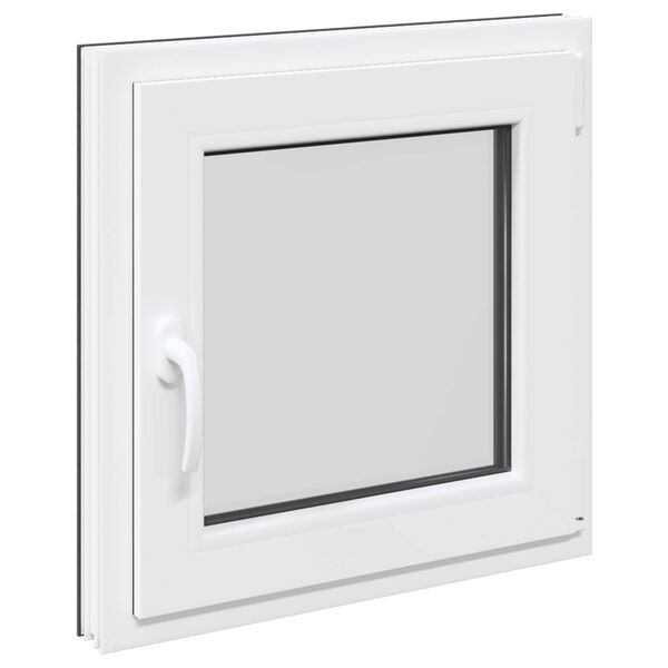 Kelderraam RISOR Antraciet 50 x 50 cm PVC en glas