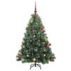 vidaXL Kunstkerstboom met 150 LED met standaard Groen 150 cm PE en PVC