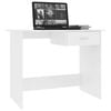 vidaXL Bureau 100x50x76 cm bewerkt hout wit