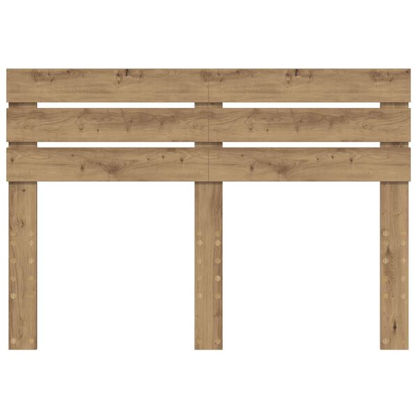 vidaXL Hoofdbord Artisan Eiken 160 cm Bewerkt hout