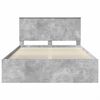 vidaXL Bedframe Concerte Grijs 135 x 190 cm Massief grenenhout