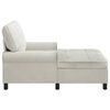 vidaXL Chaise Lounge met kussen Cr&egrave;me 91 x 157 x 91 cm Fluweel