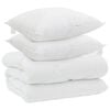 vidaXL Winter Dekbed met kussen 3 st Wit Microvezel
