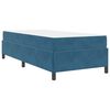 vidaXL Bedframe met matras Donkerblauw 90 x 190 cm Stof