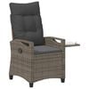 vidaXL Recliner Tuinstoelen 56 x 60 x 112 cm staal