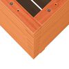vidaXL Plantenbak 60x60x72 cm massief grenenhout wasbruin
