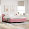 vidaXL Boxspringbed met matras Roze 180 x 200 cm Fluweel