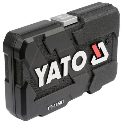 YATO Gereedschapskoffer 56-delig metaal zwart YT-14501