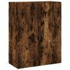 vidaXL Hoge kast 69,5x34x180 cm bewerkt hout gerookt eikenkleurig