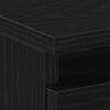 vidaXL Nachtkastje met lade Zwart Eiken 40 x 35 x 69 cm Bewerkt hout
