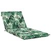 vidaXL Ligstoel Kussen GEMERT 100% Polyester Bladpatroon