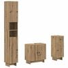 vidaXL 3-delige badkamerkast set EDE Bewerkt hout