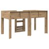 vidaXL Bunk Bed voor Kinderen Artisan Eiken 100 x 200 cm Bewerkt hout